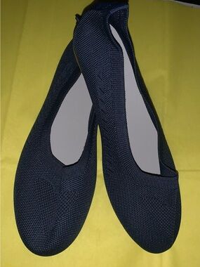 Women’s Knit Slip-On Ballet Flats - Denim Dark Blue 38